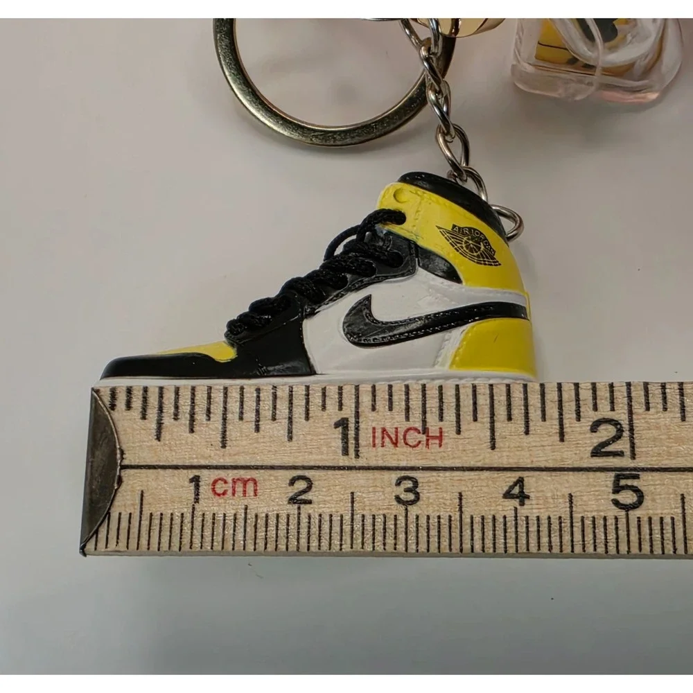 Supbear Minion Bearbrick Keychain Jordan 1 Pollen Sneaker Charm Garfield Strap